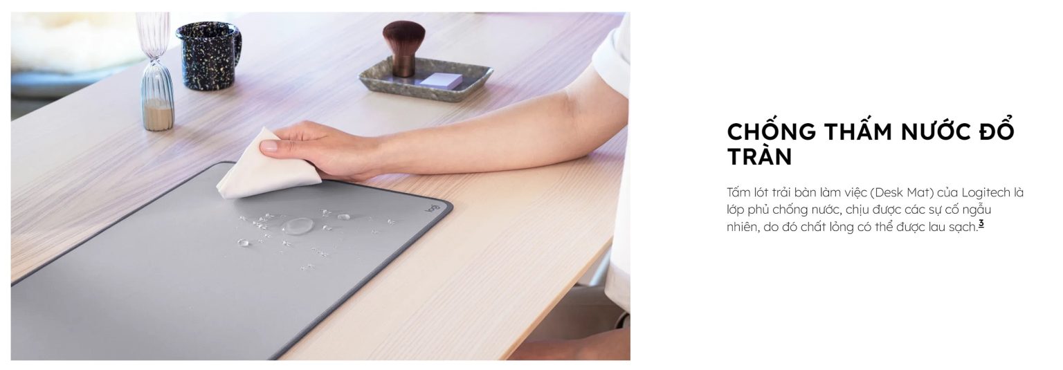 Bàn Di Chuột Logitech Desk Mat Studio Series Xám