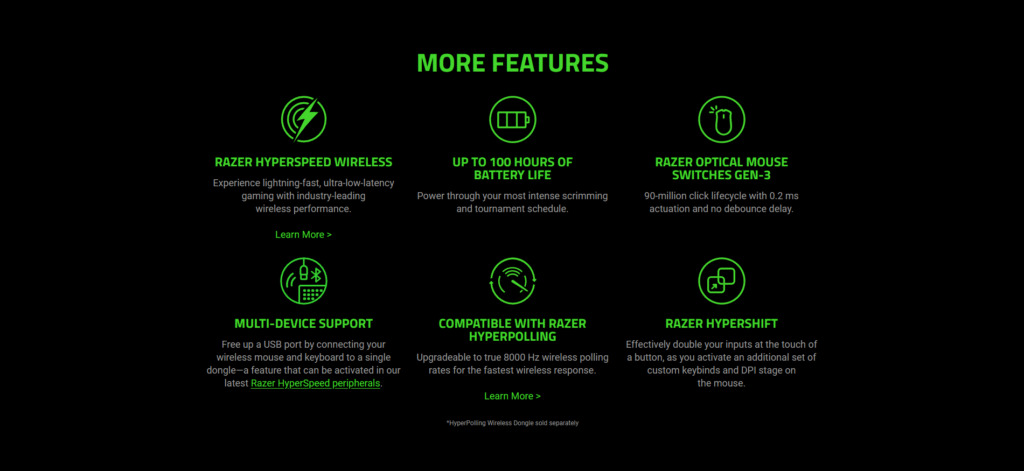 Chuột Gaming Không Dây Razer DeathAdder V3 HyperSpeed