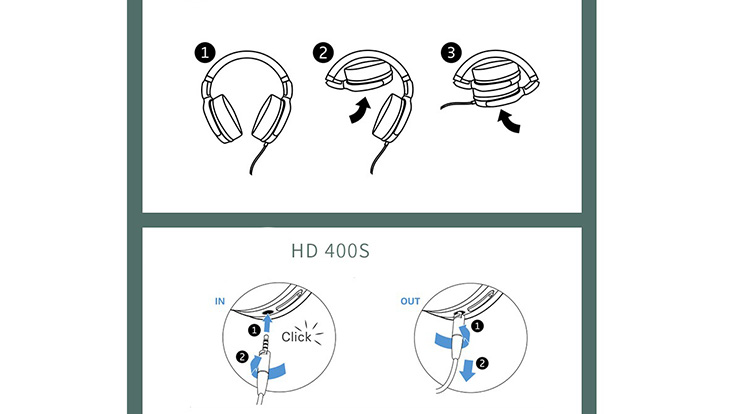 Tai nghe có dây chụp tai Sennheiser HD 400S