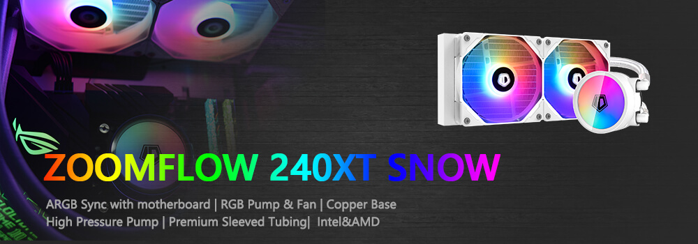 Tản nhiệt nước AIO ID-COOLING ZOOMFLOW 240-XT SNOW