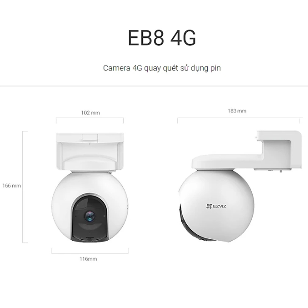 Camera 4g dùng pin EZVIZ CS-EB8
