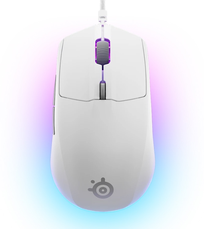 Chuột c&oacute; d&acirc;y SteelSeries Rival 3 Gen 2 m&agrave;u trắng 