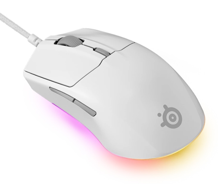 Chuột c&oacute; d&acirc;y SteelSeries Rival 3 Gen 2 m&agrave;u trắng 