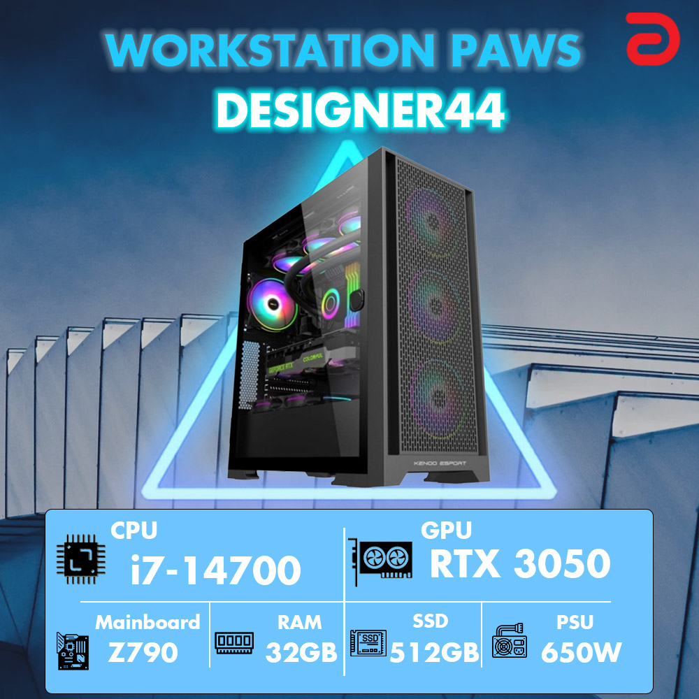 M&aacute;y trạm Workstation PAWS DESIGNER 44-I7/32GB/RTX3050