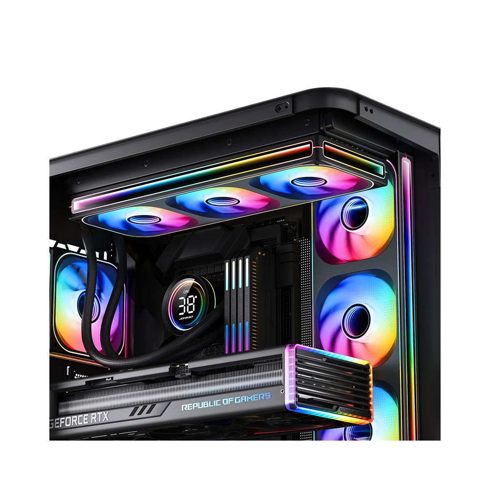 Quạt case JONSBO ZB-120BR BLACK LED ARGB REVERSE (fan ngược)