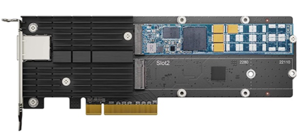 Card mạng Synology E10M20-T1 M.2 SSD & 10GbE Base-T Combo Adapter