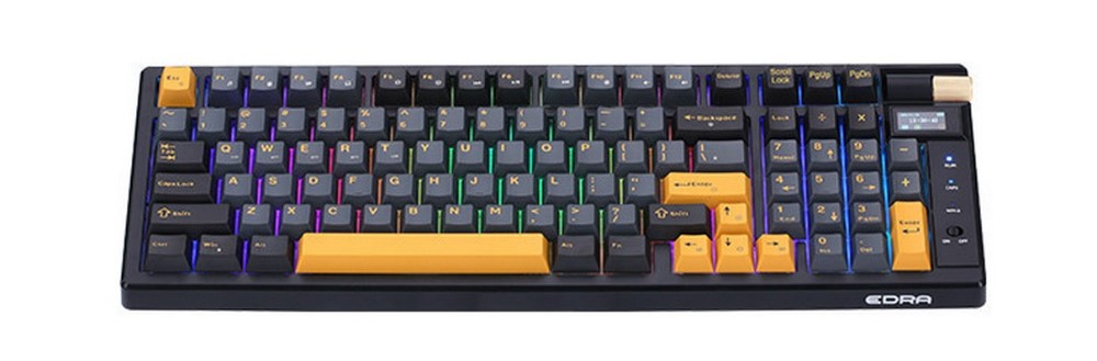 B&agrave;n ph&iacute;m cơ kh&ocirc;ng d&acirc;y E-Dra EK398 Pro V2 Wireless Snow Leopard switch