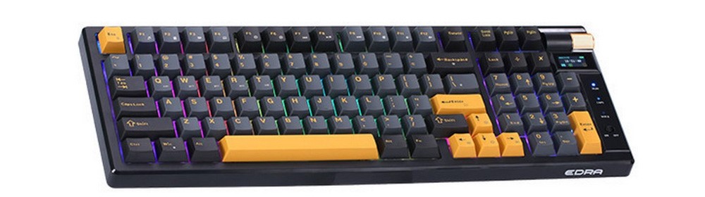 B&agrave;n ph&iacute;m cơ kh&ocirc;ng d&acirc;y E-Dra EK398 Pro V2 Wireless Snow Leopard switch