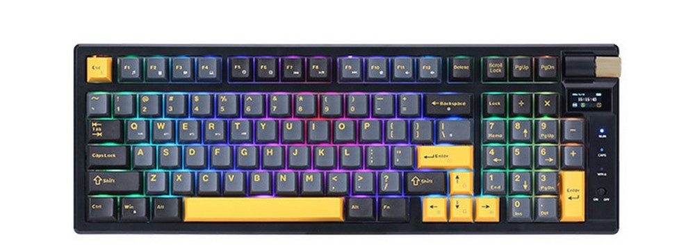 B&agrave;n ph&iacute;m cơ kh&ocirc;ng d&acirc;y E-Dra EK398 Pro V2 Wireless Snow Leopard switch