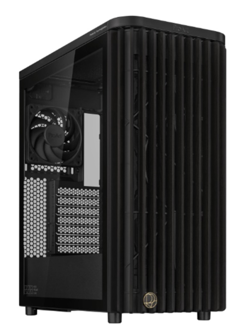 Vỏ máy tính Asus ProArt PA401 Wood Edition - Tempered Glass Panel (Mid Tower/ ATX/ Đen)