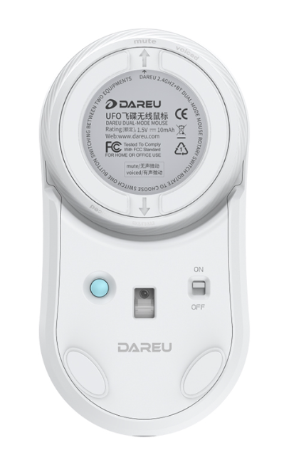 Chuột kh&ocirc;ng d&acirc;y Dareu LM166D White Silver