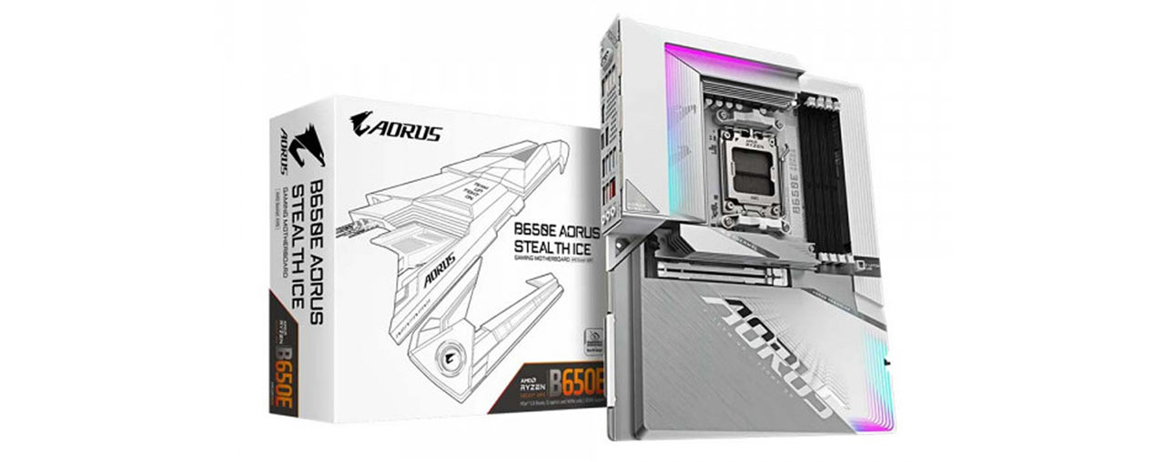 Mainboard Gigabyte B650E AORUS STEALTH ICE (AMD B650/ Socket AM5/ ATX/ 4 khe ram/ 2.5 Gigabit LAN/ Bluetooth) (ID: 60187)