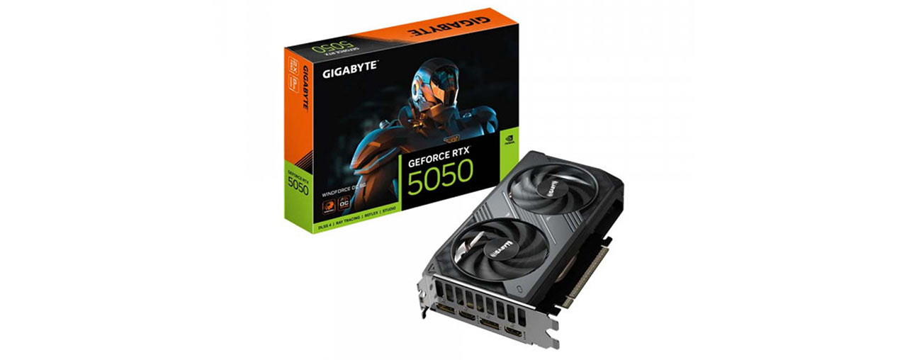 Card đồ họa Gigabyte GeForce RTX 5050 WINDFORCE OC 8G GDDR6 (N5050WF2OC-8GD) (ID: 60185)