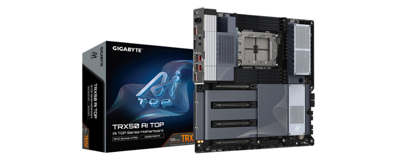 Mainboard Gigabyte TRX50 AI TOP (AMD sTR5/ Socket sTR5/ E-ATX/ 8 khe ram/ Bluetooth) (ID: 60186)