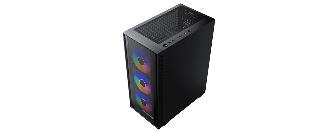 Vỏ máy tính KENOO ESPORT AFT240 - 3F - Màu Đen (Mid Tower/ ATX/ Đen) (ID: 60201)