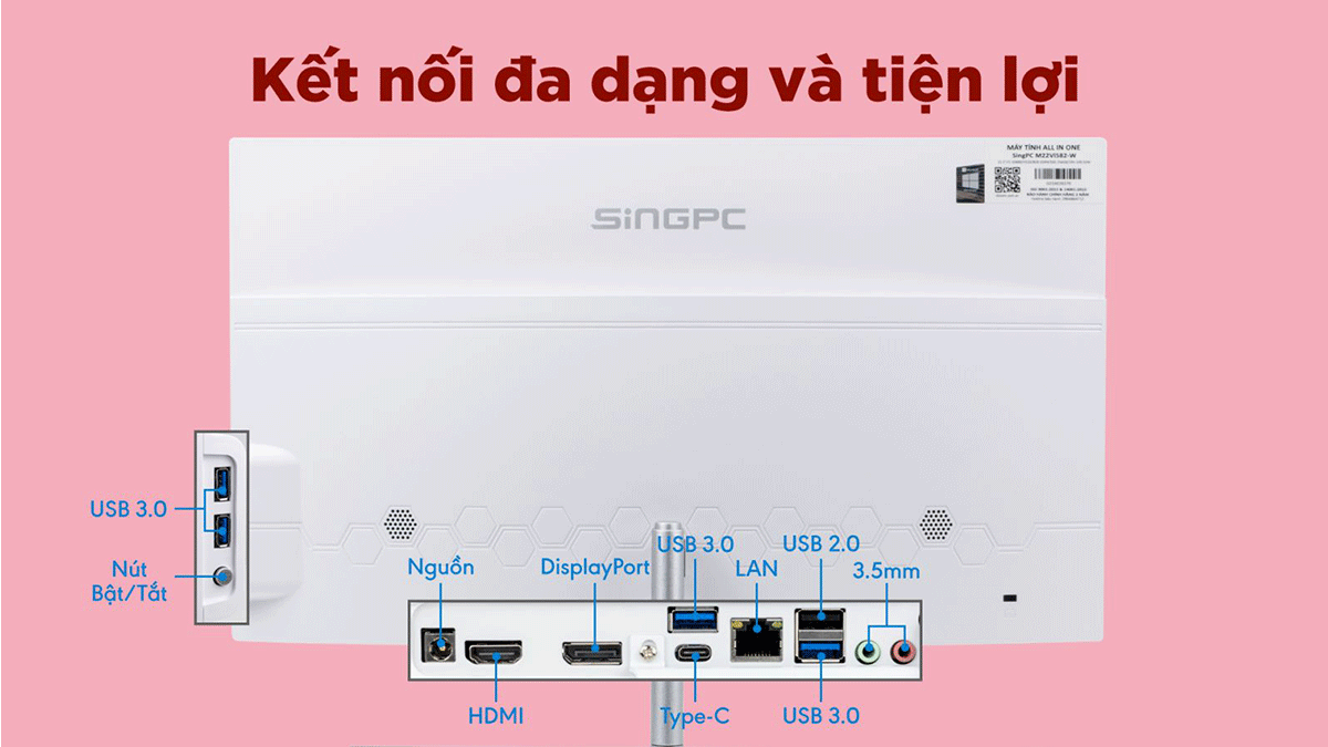 All in one SingPC M22Vi382-W  