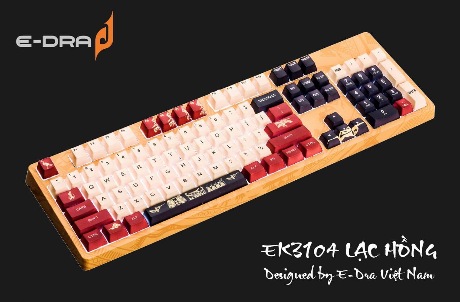 Bàn phím E-Dra có đa dạng các thiết kế hiện đại, phù hợp với người Việt