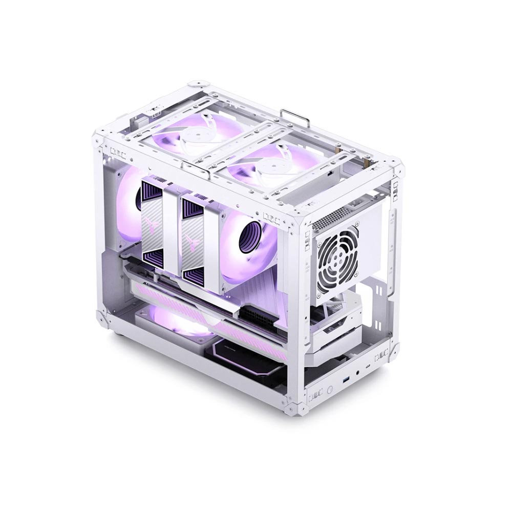 Vỏ m&aacute;y t&iacute;nh JONSBO C6 MAX White (Mini Tower/ M-ATX/ Trắng) 
