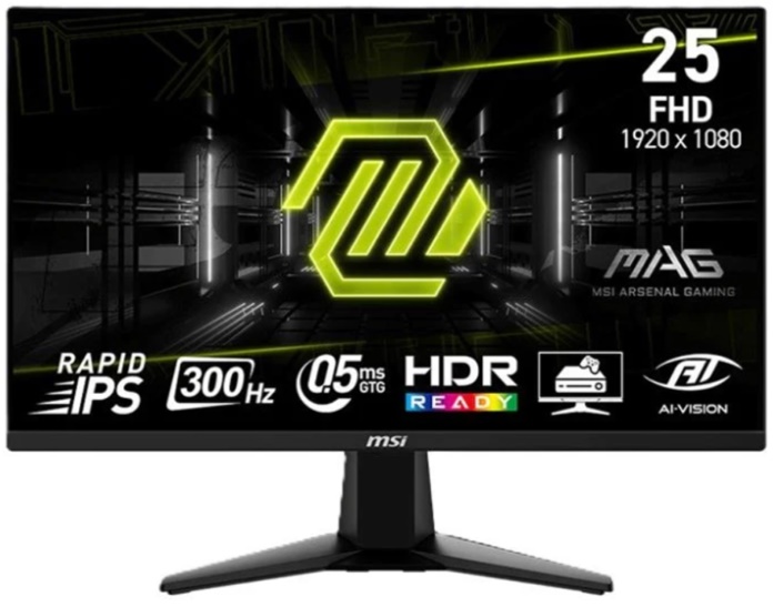 Màn hình gaming MSI MAG 255XF (24.5Inch/ Full HD/ 0,5ms/ 300Hz/ 300cd/m2/ IPS)