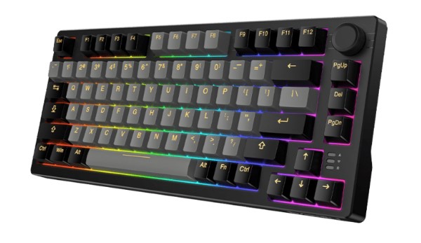 Bàn phím cơ Dareu EK75 Pro Triple Mode Black Golden DareU Firefly switch
