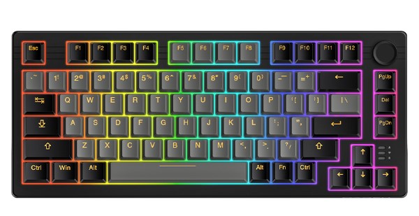 Bàn phím cơ Dareu EK75 Pro Triple Mode Black Golden DareU Firefly switch