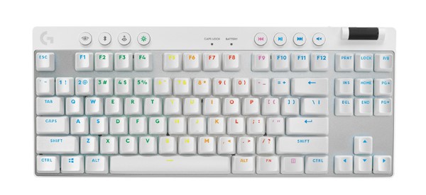 Bàn phím cơ Logitech G Pro X TKL LightSpeed Wireless White Tactile switch