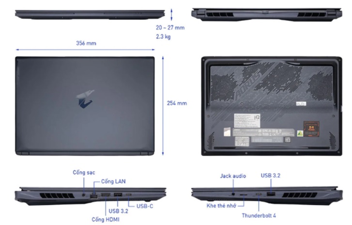 Laptop Gigabyte Gaming AORUS 16X ASG-53VNC94SH