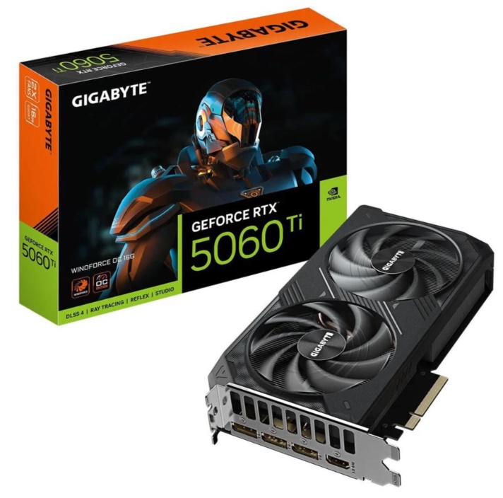 Card đồ họa Gigabyte GeForce RTX 5060 Ti WINDFORCE MAX OC 16G (N506TWF2MAX OC-16GD)