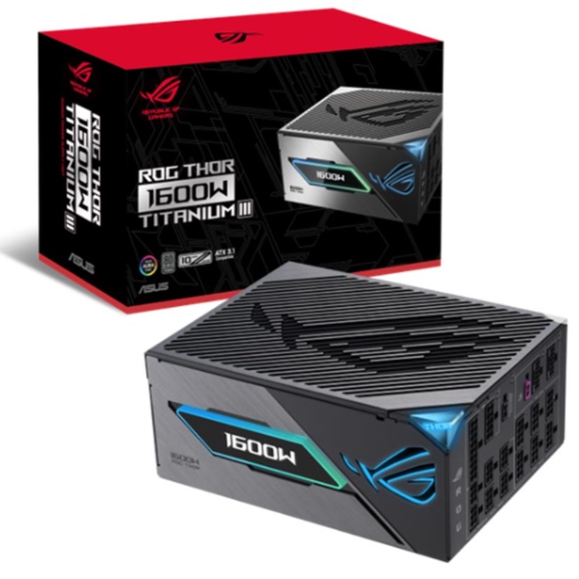 Nguồn máy tính Asus Rog Thor 1600W Titanium III - 1600W (80 Plus Titanium/ATX3.1/PCIE5.1)