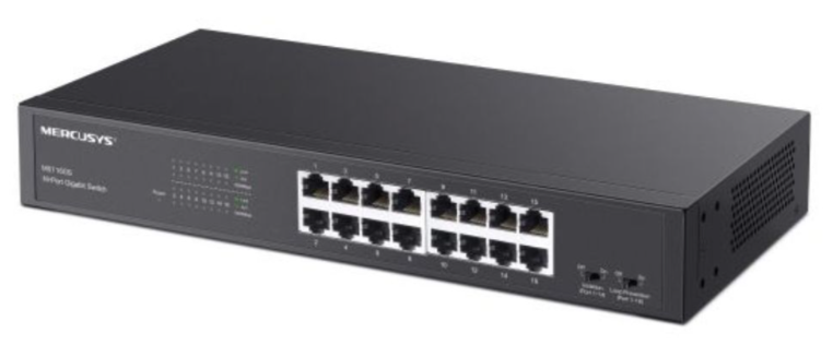 Switch Mercusys MS116GS (Gigabit 1000Mbps/ 16 Cổng/ Vỏ kim loại)
