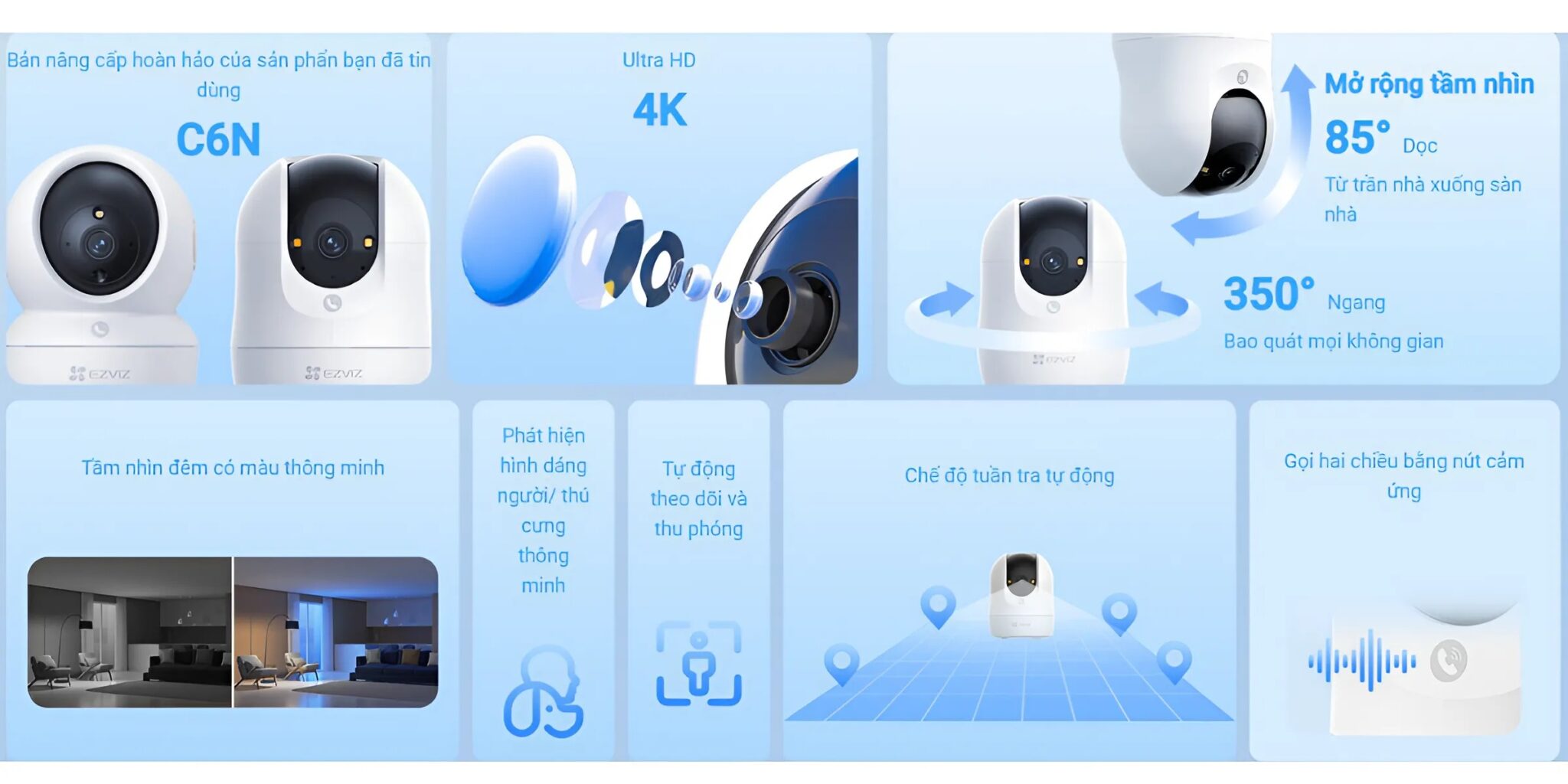 Camera ip wifi EZVIZ C6N G1 
