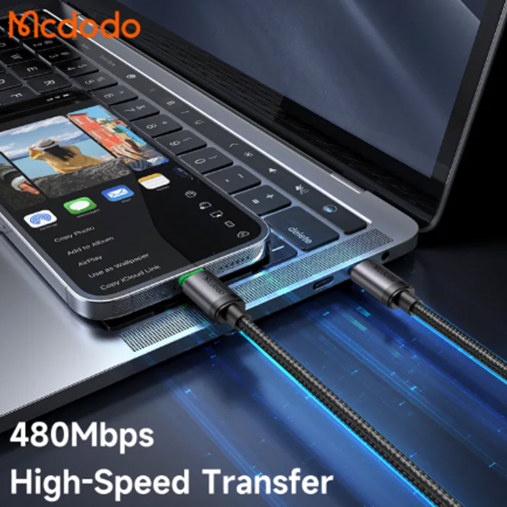 Cáp Mcdodo type C - Lightning 1m CA-4820 (có đèn báo sạc) (ID: 60596)