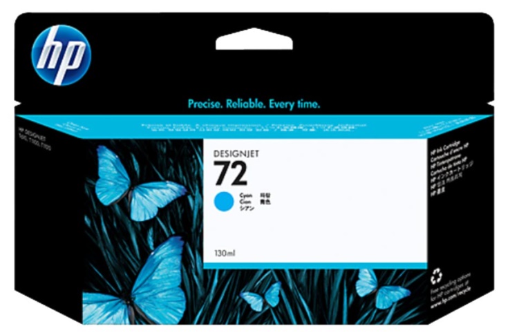 Mực in phun HP 72 Cyan C9371A (Dùng cho máy HP DesignJet T610/T1100/1200/T1300/T790/T795/T1708)