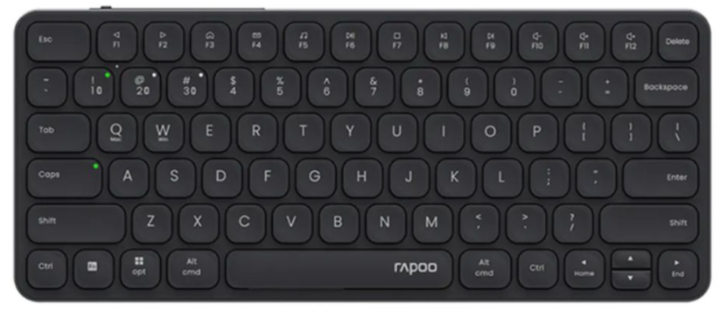 B&agrave;n ph&iacute;m kh&ocirc;ng d&acirc;y Rapoo E9050L M&agrave;u đen (Bluetooth/Wireless/ Pin sạc)