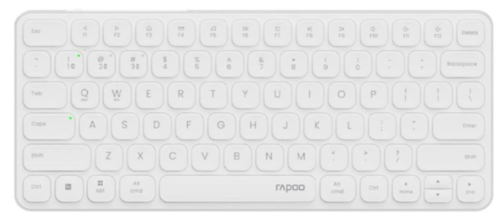 B&agrave;n ph&iacute;m kh&ocirc;ng d&acirc;y Rapoo E9050L M&agrave;u trắng (Bluetooth/Wireless/ Pin sạc) 
