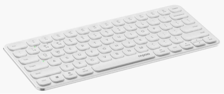 B&agrave;n ph&iacute;m kh&ocirc;ng d&acirc;y Rapoo E9050L M&agrave;u trắng (Bluetooth/Wireless/ Pin sạc) 