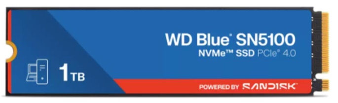 Ổ SSD Sandisk Blue WDS100T5B0E 1TB (NVMe PCIe/ Gen4x4 M2.2280/ 7100MB/s/ 6700MB/s)
