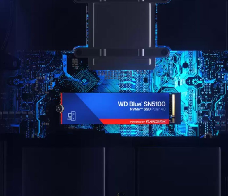 Ổ SSD Sandisk Blue WDS500G5B0E 500GB (NVMe PCIe/ Gen4x4 M2.2280/ 6600MB/s/ 5600MB/s)