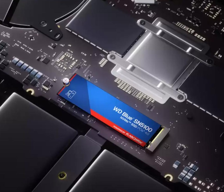 Ổ SSD Sandisk Blue WDS500G5B0E 500GB (NVMe PCIe/ Gen4x4 M2.2280/ 6600MB/s/ 5600MB/s)