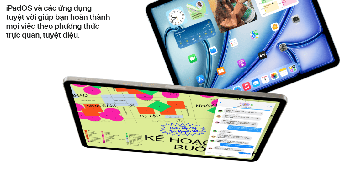 iPad Air M3 13-inch WiFi 128GB – Mạnh mẽ, mỏng nhẹ, đậm chất sáng tạo
