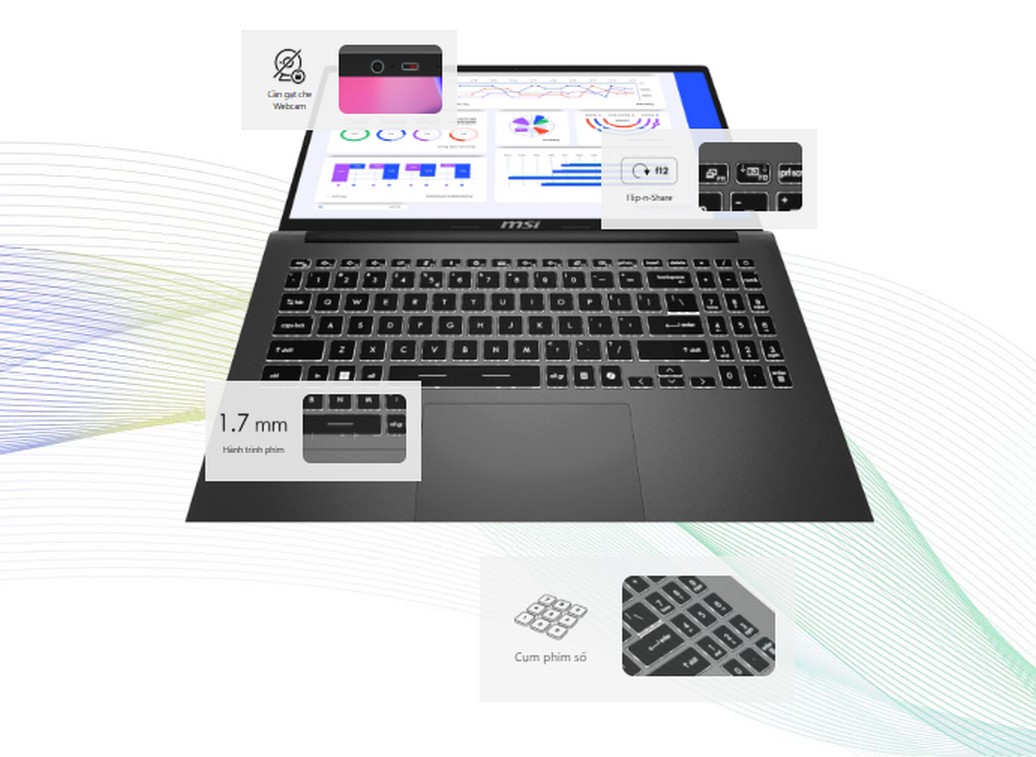 Laptop MSI Modern 15 F13MG-082VN