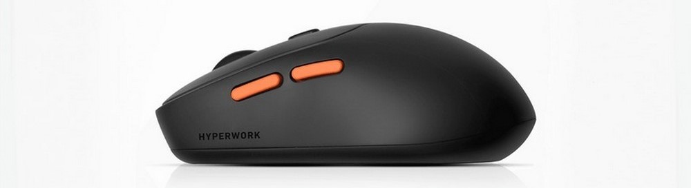Chuột kh&ocirc;ng d&acirc;y HyperWork Silentium Mini HPW-MS01M-BLK Đen 