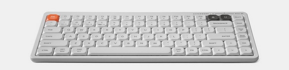 B&agrave;n ph&iacute;m kh&ocirc;ng d&acirc;y HyperWork SilentKey Mini HPW-TS01M-WHT Trắng