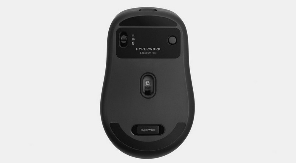 Chuột kh&ocirc;ng d&acirc;y HyperWork Silentium Mini HPW-MS01M-BLK Đen 