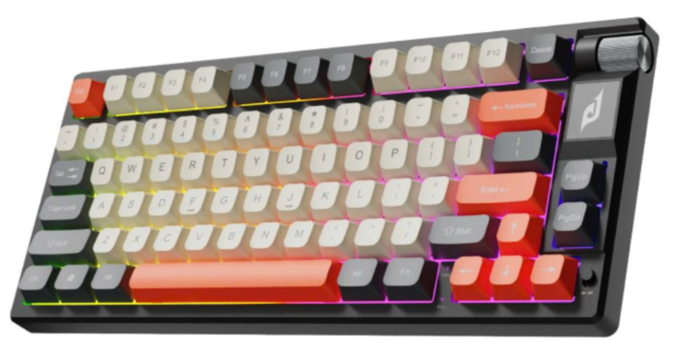B&agrave;n ph&iacute;m cơ E-Dra EK375WA gray-off white-orange 