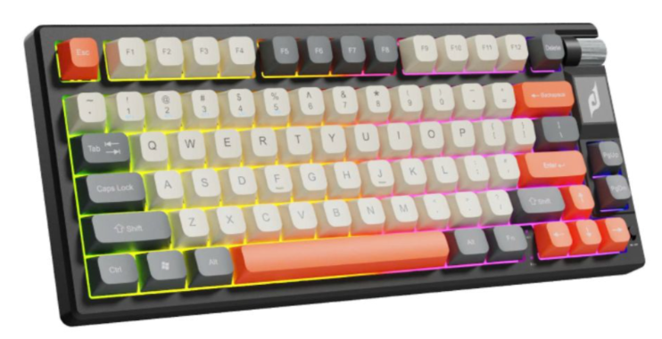B&agrave;n ph&iacute;m cơ E-Dra EK375WA gray-off white-orange 