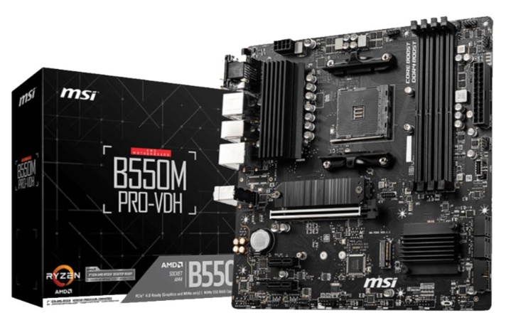 Mainboard MSI B550M PRO-VDH (AMD B550/ Socket AM4/ M-ATX/ 4 khe ram)