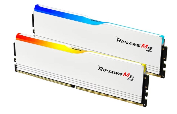 Ram PC GSKill Ripjaw M5 RGB 32GB (2x16GB) DDR5 6000Mhz White (F5-6000J3636F16GX2-RM5RW)
