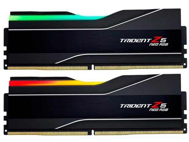 Ram PC GSKill Trident Z5 Neo RGB F5-6000J3444F64GX2-TZ5NR 128GB (2x64GB)DDR5 6000Mhz 