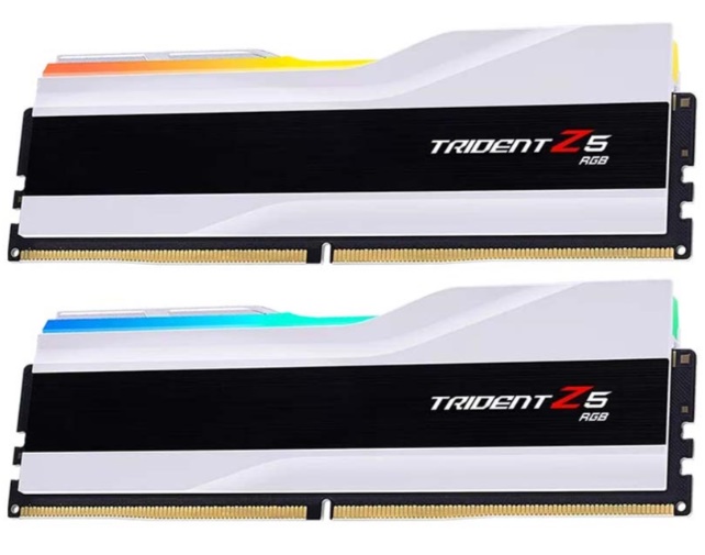 Ram PC GSKill Trident Z5 RGB 32GB (2x16GB) DDR5 6000Mhz White (F5-6000J3636F16GX2-TZ5RW)